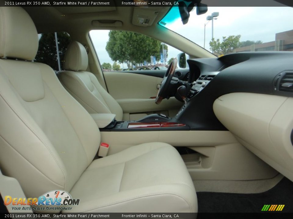 2011 Lexus RX 350 AWD Starfire White Pearl / Parchment Photo #25