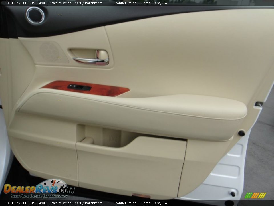 2011 Lexus RX 350 AWD Starfire White Pearl / Parchment Photo #26
