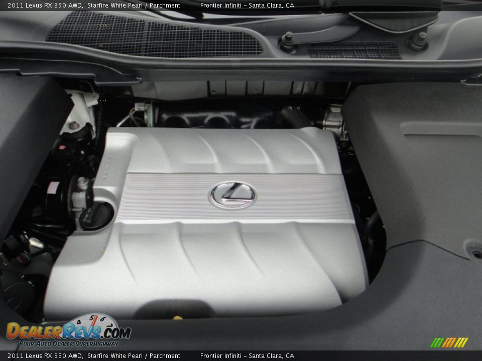 2011 Lexus RX 350 AWD Starfire White Pearl / Parchment Photo #27