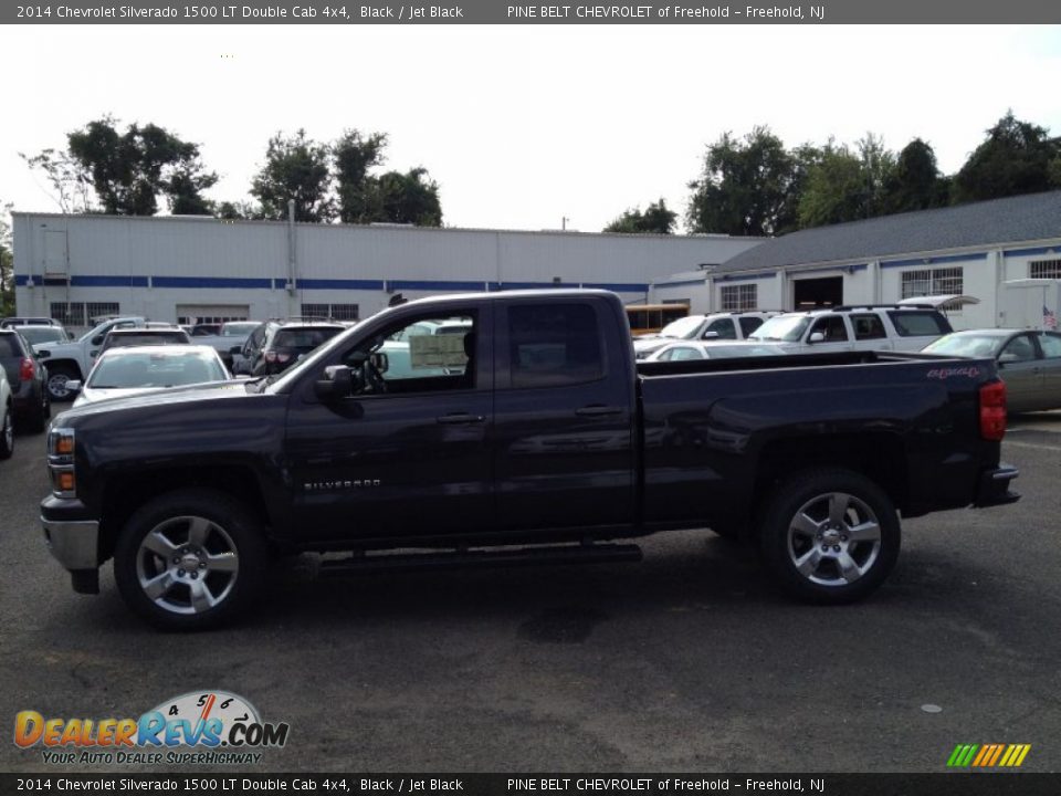 2014 Chevrolet Silverado 1500 LT Double Cab 4x4 Black / Jet Black Photo #3
