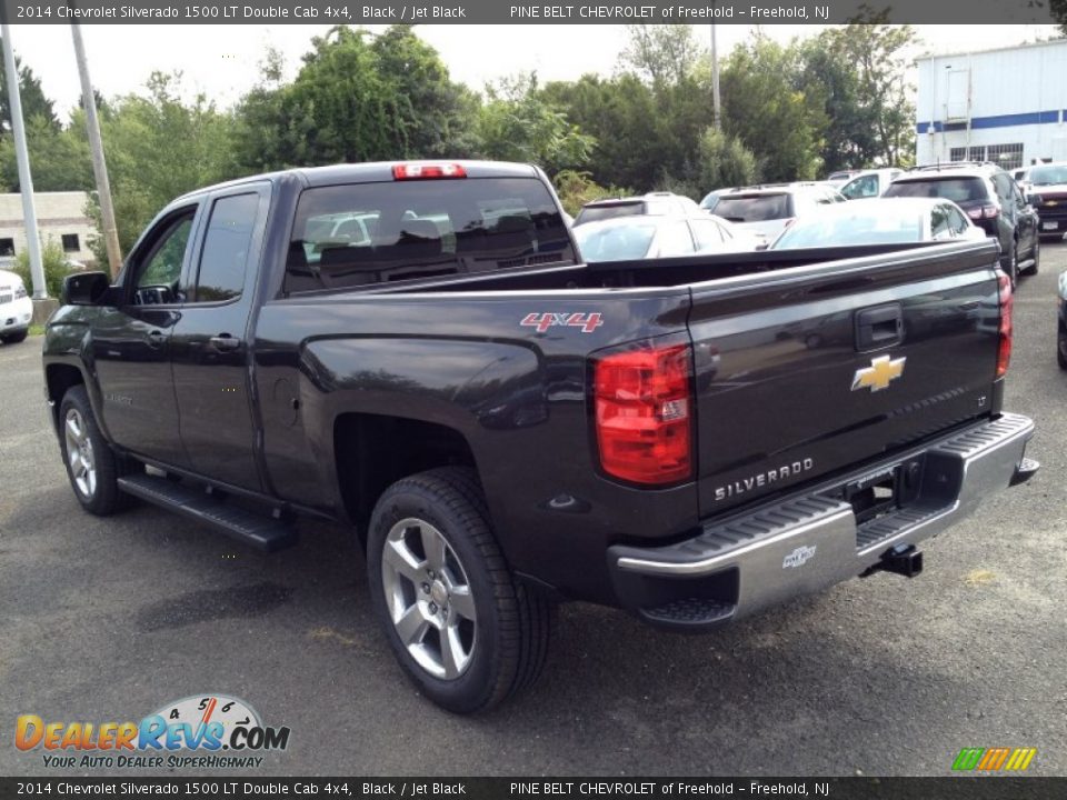 2014 Chevrolet Silverado 1500 LT Double Cab 4x4 Black / Jet Black Photo #4