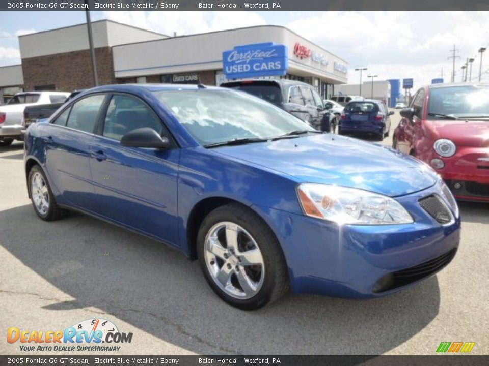 2005 Pontiac G6 GT Sedan Electric Blue Metallic / Ebony Photo #1