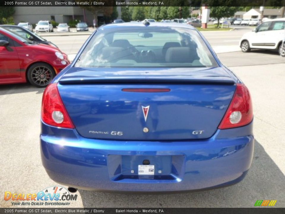 2005 Pontiac G6 GT Sedan Electric Blue Metallic / Ebony Photo #6