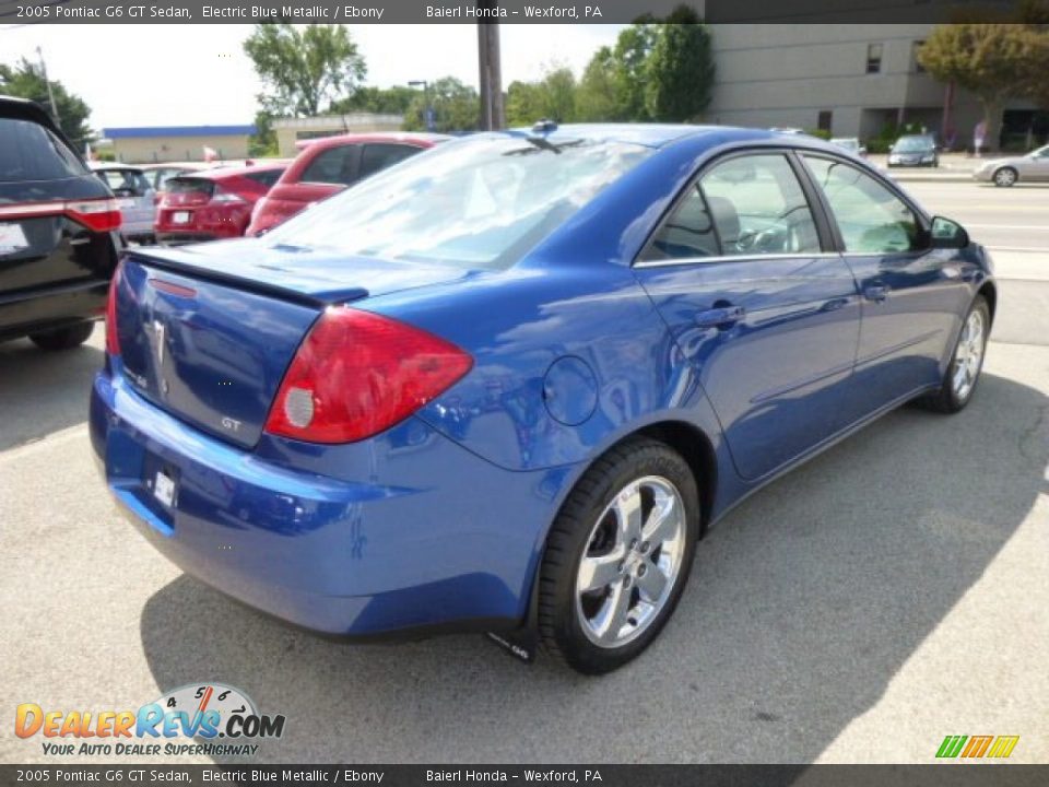 2005 Pontiac G6 GT Sedan Electric Blue Metallic / Ebony Photo #7