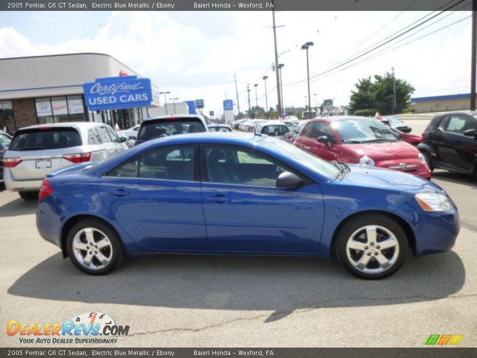 2005 Pontiac G6 GT Sedan Electric Blue Metallic / Ebony Photo #8