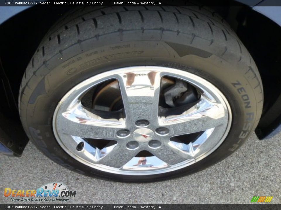 2005 Pontiac G6 GT Sedan Electric Blue Metallic / Ebony Photo #9