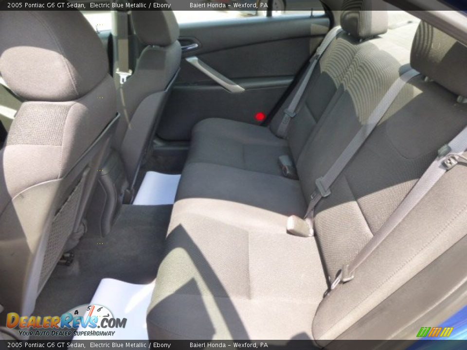 2005 Pontiac G6 GT Sedan Electric Blue Metallic / Ebony Photo #14