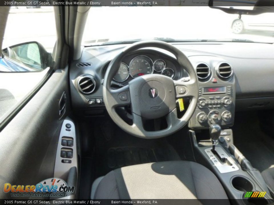 2005 Pontiac G6 GT Sedan Electric Blue Metallic / Ebony Photo #15