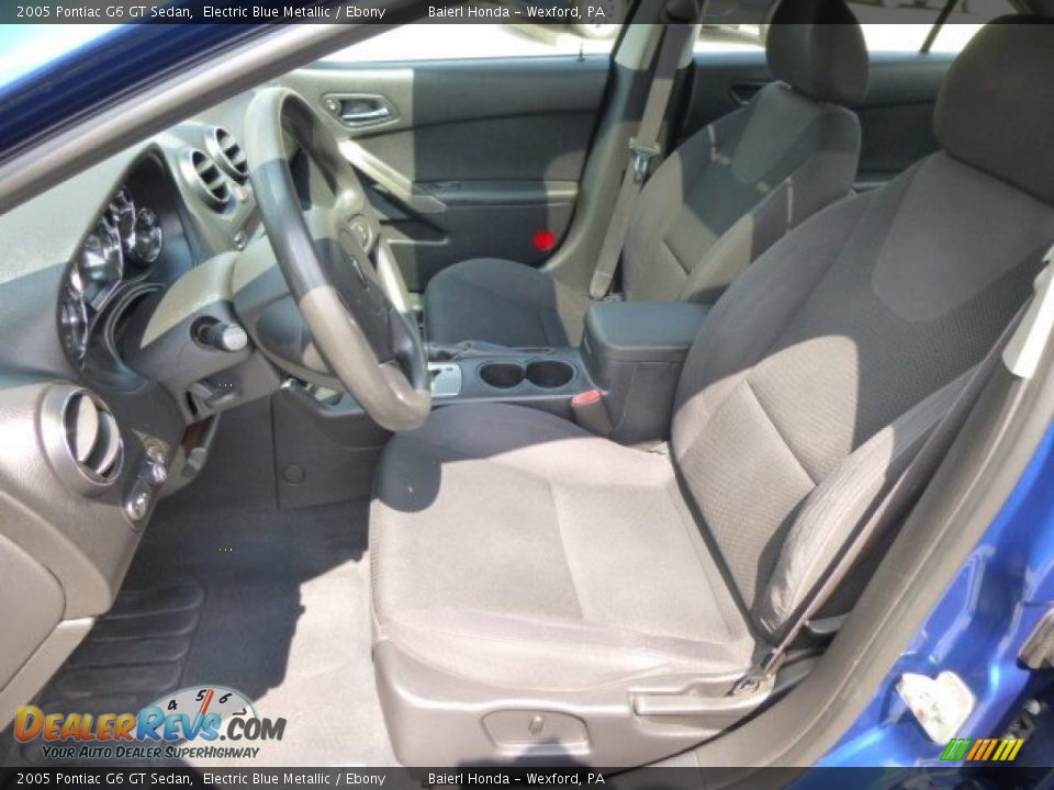 2005 Pontiac G6 GT Sedan Electric Blue Metallic / Ebony Photo #16