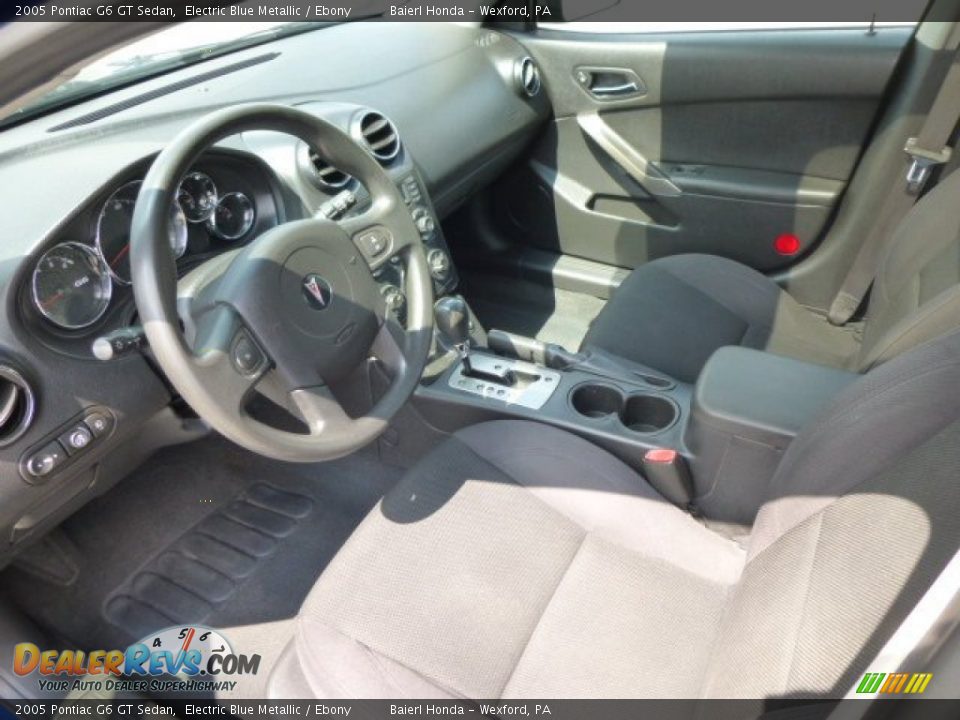 2005 Pontiac G6 GT Sedan Electric Blue Metallic / Ebony Photo #17
