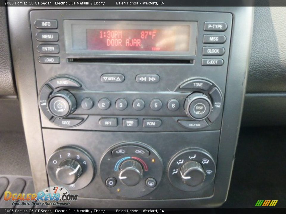 2005 Pontiac G6 GT Sedan Electric Blue Metallic / Ebony Photo #19
