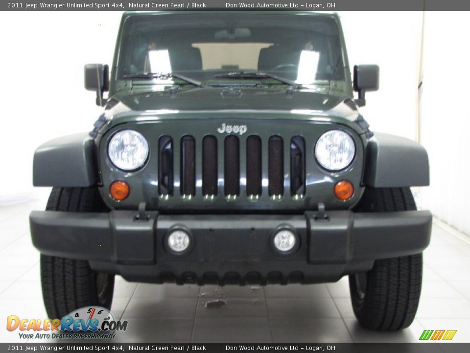 2011 Jeep Wrangler Unlimited Sport 4x4 Natural Green Pearl / Black Photo #2
