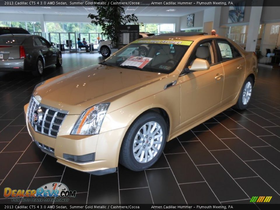 2013 Cadillac CTS 4 3.0 AWD Sedan Summer Gold Metallic / Cashmere/Cocoa Photo #3