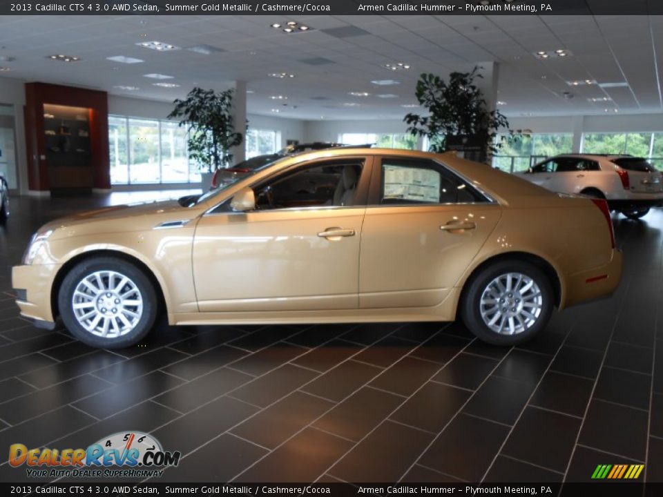 2013 Cadillac CTS 4 3.0 AWD Sedan Summer Gold Metallic / Cashmere/Cocoa Photo #4