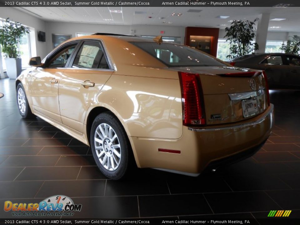 2013 Cadillac CTS 4 3.0 AWD Sedan Summer Gold Metallic / Cashmere/Cocoa Photo #5