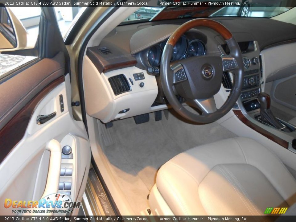 2013 Cadillac CTS 4 3.0 AWD Sedan Summer Gold Metallic / Cashmere/Cocoa Photo #7