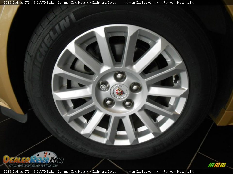 2013 Cadillac CTS 4 3.0 AWD Sedan Summer Gold Metallic / Cashmere/Cocoa Photo #11