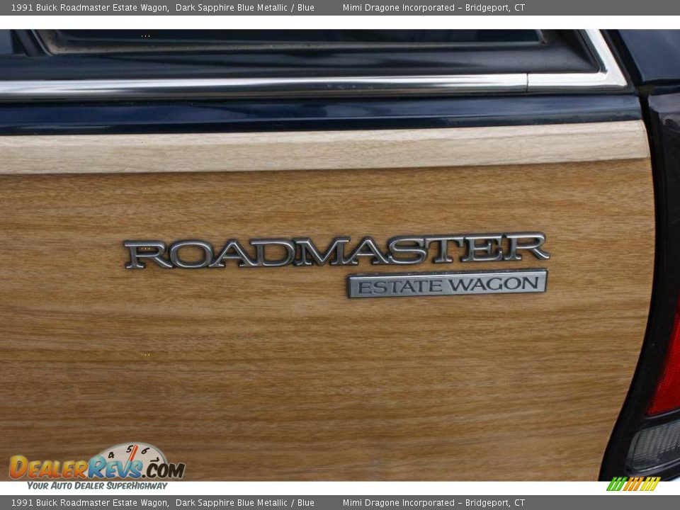 1991 Buick Roadmaster Estate Wagon Dark Sapphire Blue Metallic / Blue Photo #8