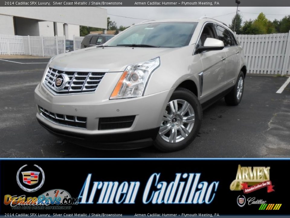 2014 Cadillac SRX Luxury Silver Coast Metallic / Shale/Brownstone Photo #1