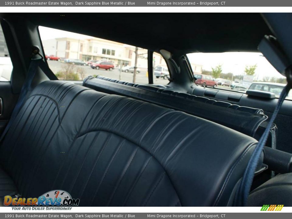 1991 Buick Roadmaster Estate Wagon Dark Sapphire Blue Metallic / Blue Photo #14