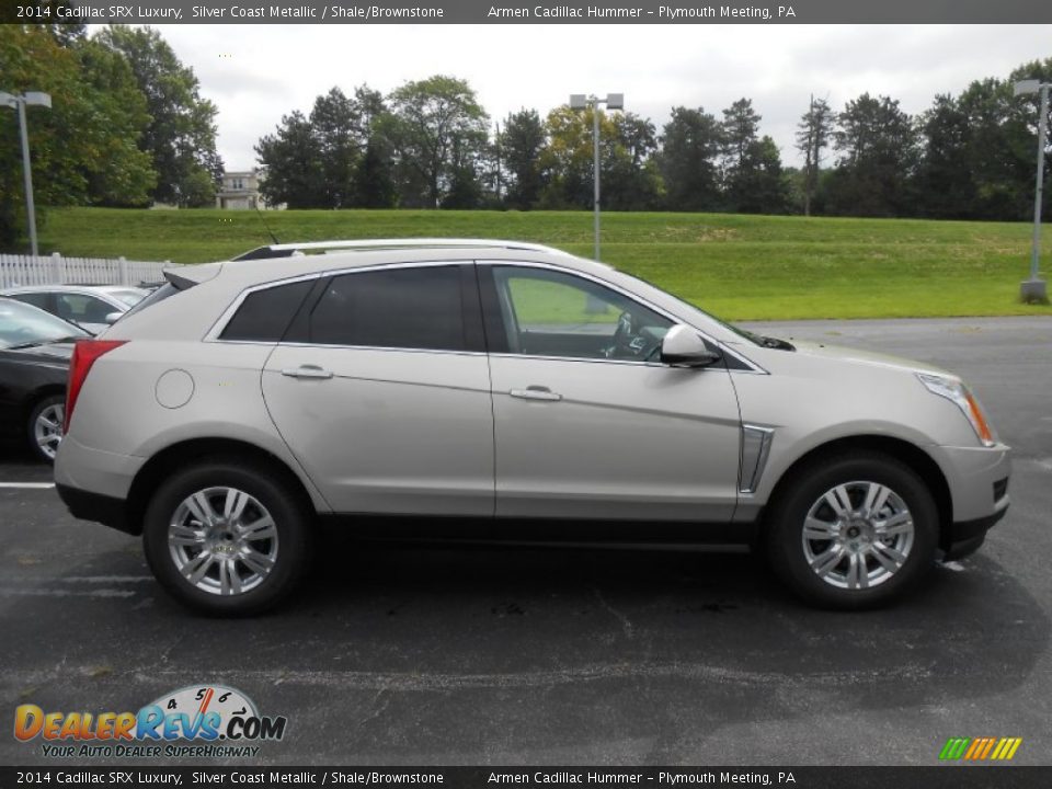 Silver Coast Metallic 2014 Cadillac SRX Luxury Photo #4