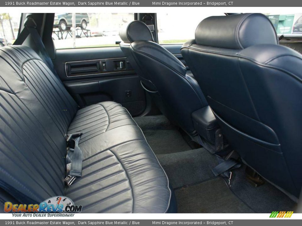 1991 Buick Roadmaster Estate Wagon Dark Sapphire Blue Metallic / Blue Photo #15