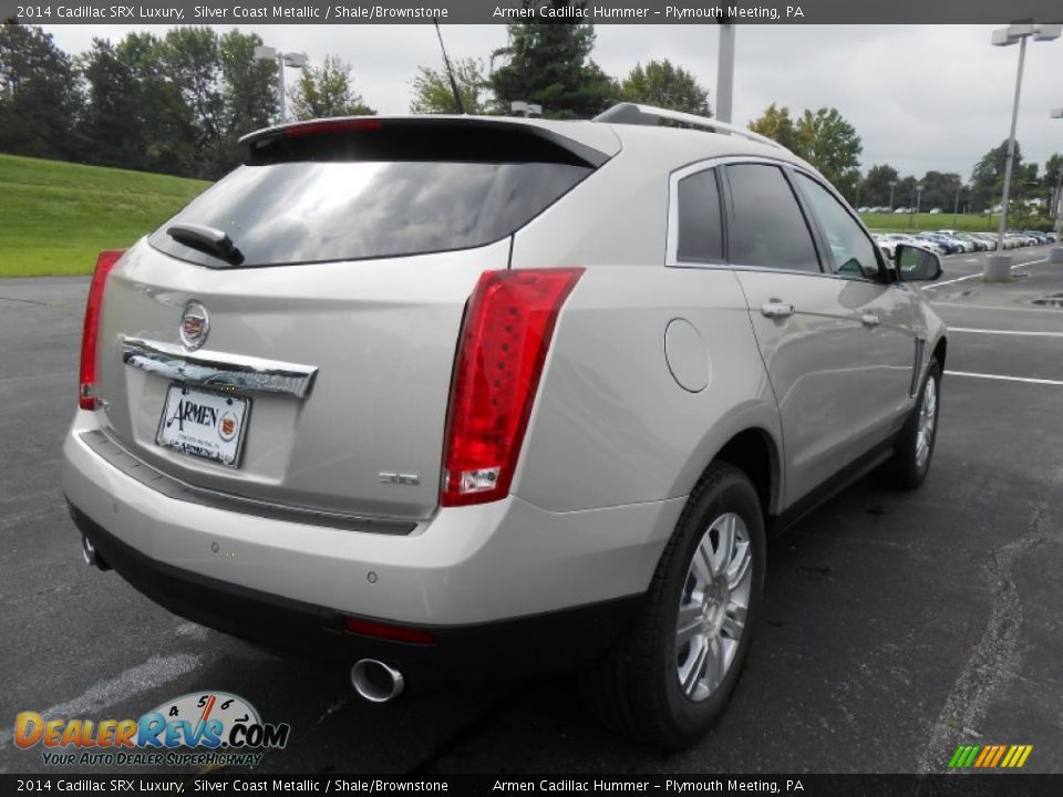 2014 Cadillac SRX Luxury Silver Coast Metallic / Shale/Brownstone Photo #5