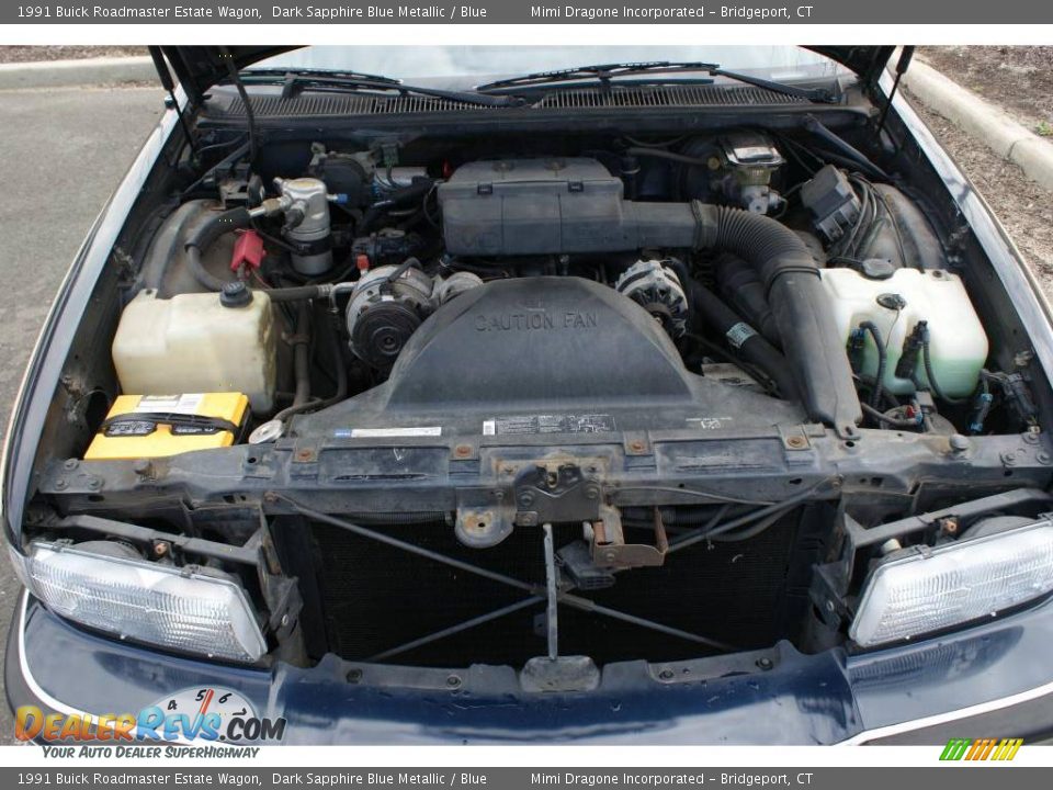 1991 Buick Roadmaster Estate Wagon Dark Sapphire Blue Metallic / Blue Photo #23