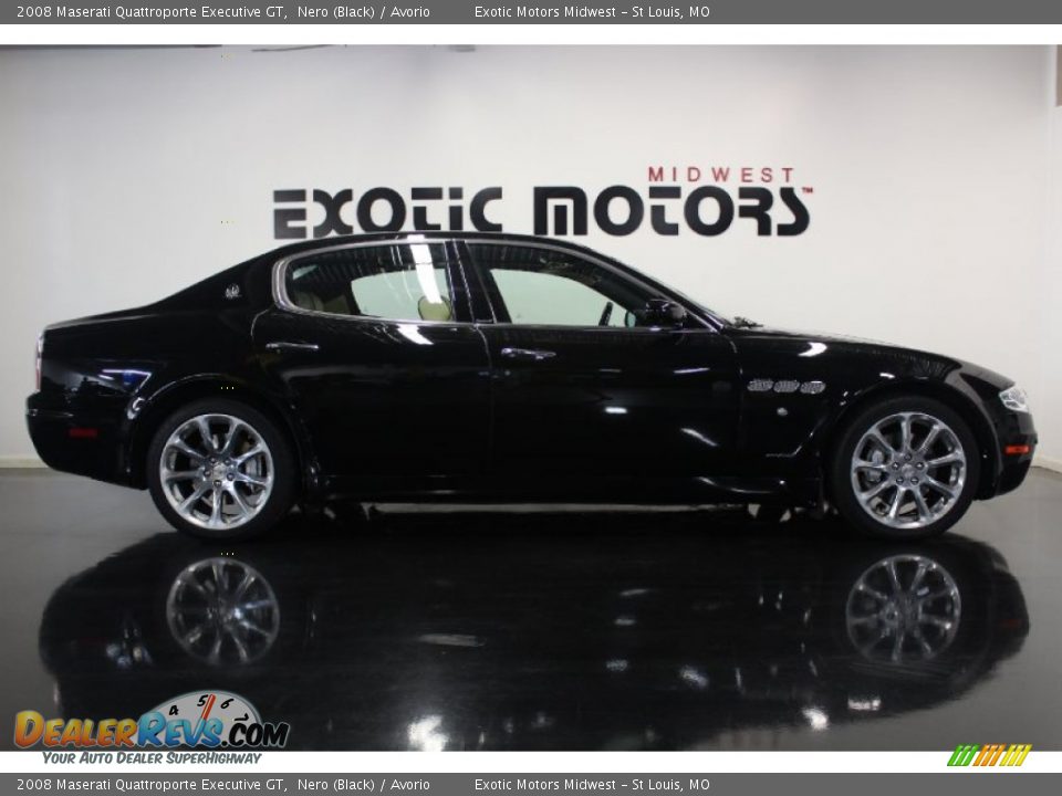 2008 Maserati Quattroporte Executive GT Nero (Black) / Avorio Photo #2