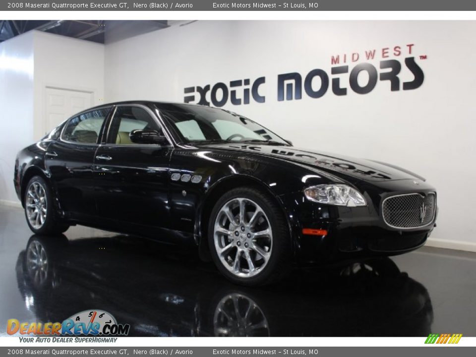2008 Maserati Quattroporte Executive GT Nero (Black) / Avorio Photo #3