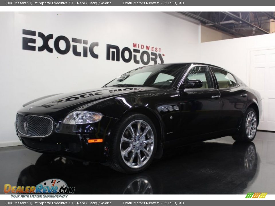 2008 Maserati Quattroporte Executive GT Nero (Black) / Avorio Photo #4