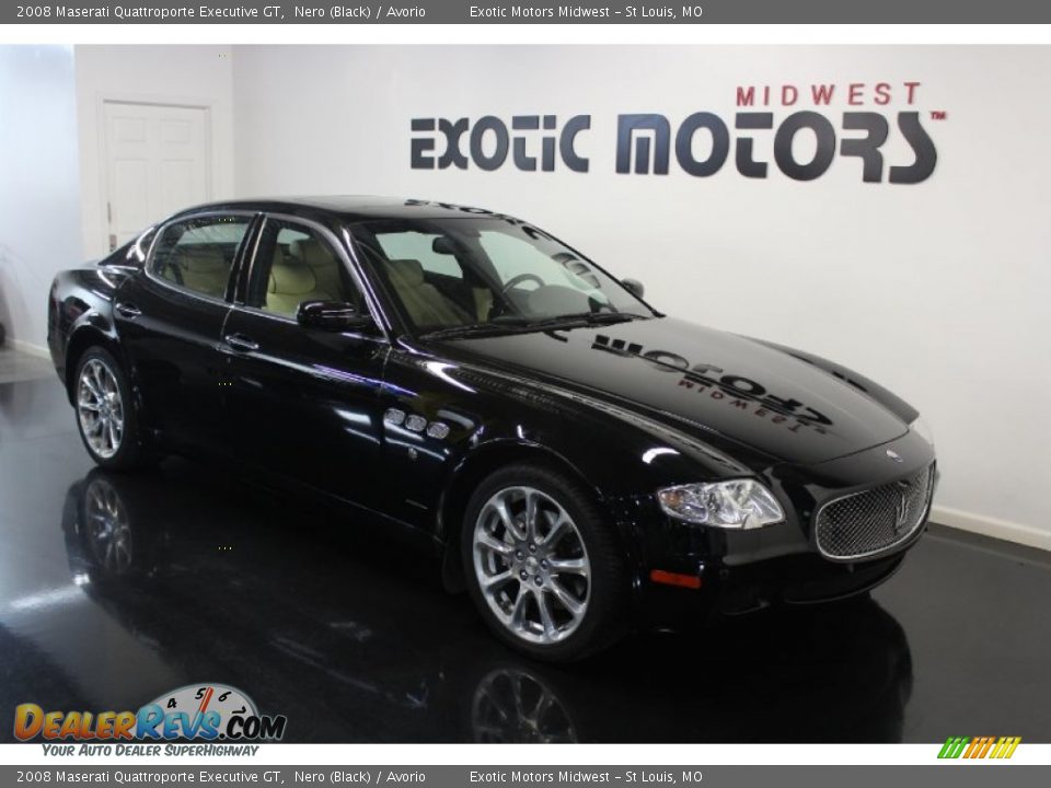 2008 Maserati Quattroporte Executive GT Nero (Black) / Avorio Photo #8
