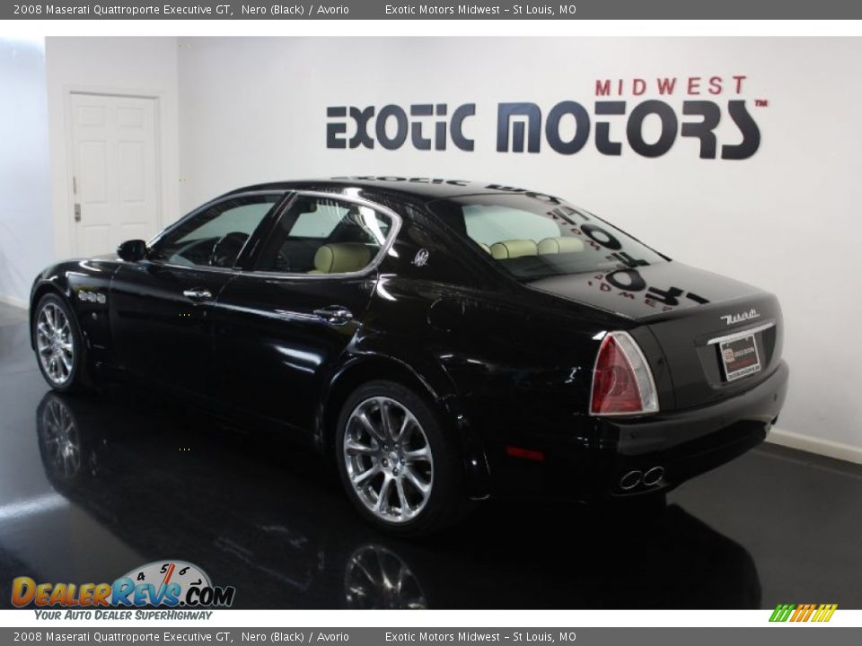 2008 Maserati Quattroporte Executive GT Nero (Black) / Avorio Photo #10