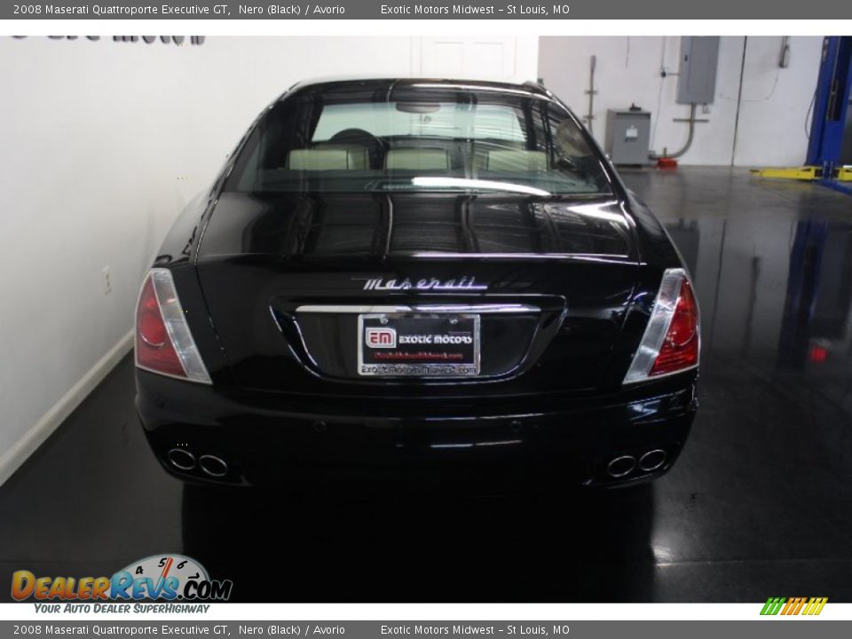 2008 Maserati Quattroporte Executive GT Nero (Black) / Avorio Photo #14