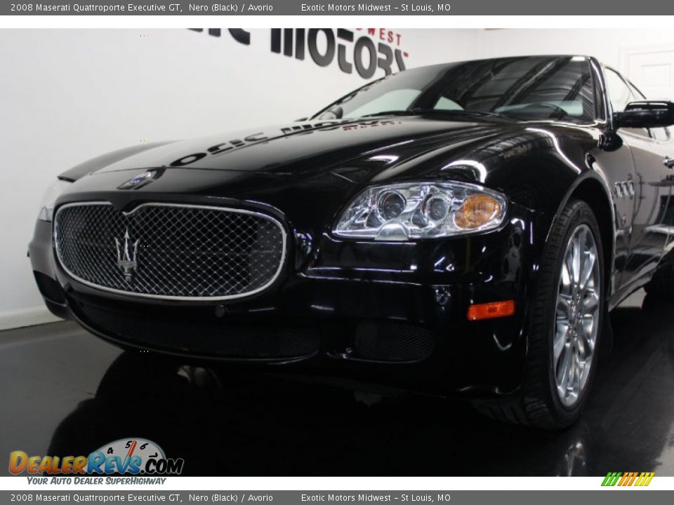 2008 Maserati Quattroporte Executive GT Nero (Black) / Avorio Photo #15