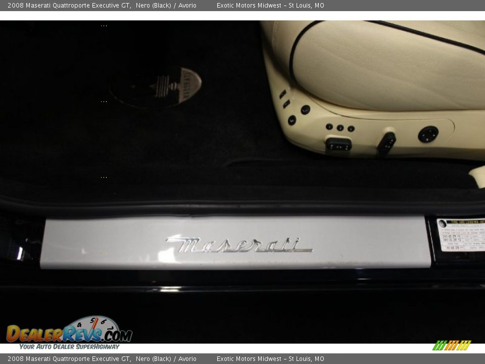 2008 Maserati Quattroporte Executive GT Nero (Black) / Avorio Photo #25