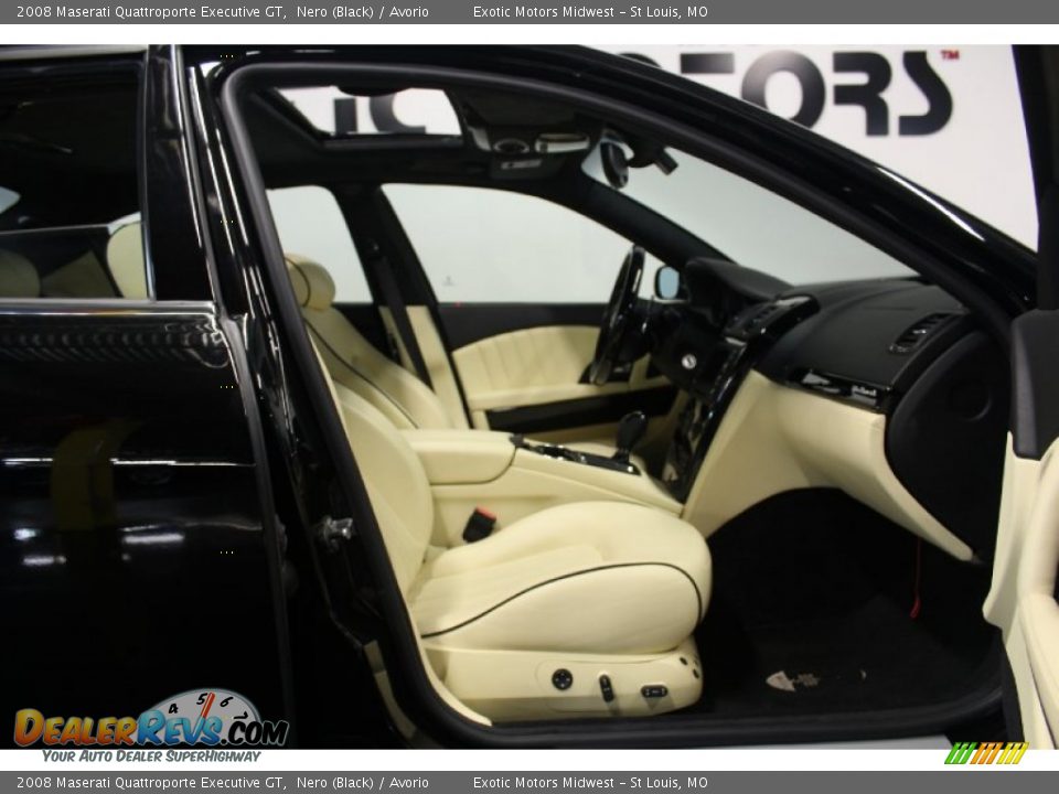 2008 Maserati Quattroporte Executive GT Nero (Black) / Avorio Photo #28