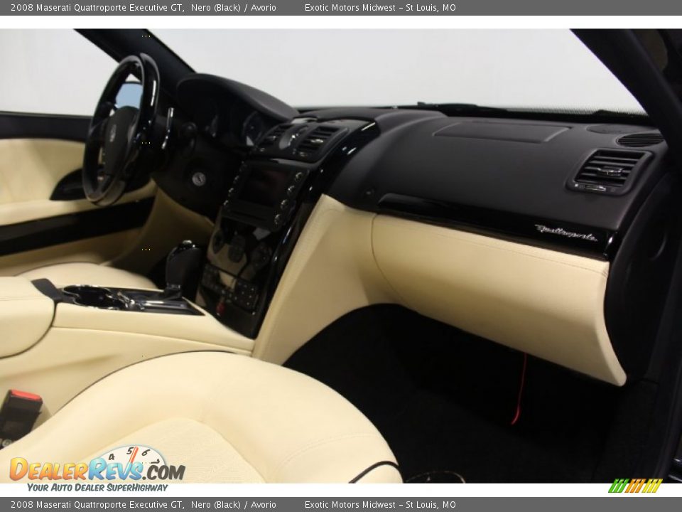 2008 Maserati Quattroporte Executive GT Nero (Black) / Avorio Photo #32