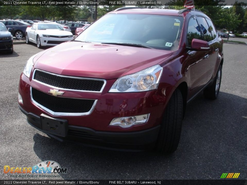 2011 Chevrolet Traverse LT Red Jewel Metallic / Ebony/Ebony Photo #1