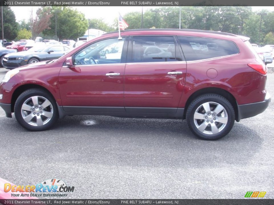 2011 Chevrolet Traverse LT Red Jewel Metallic / Ebony/Ebony Photo #5