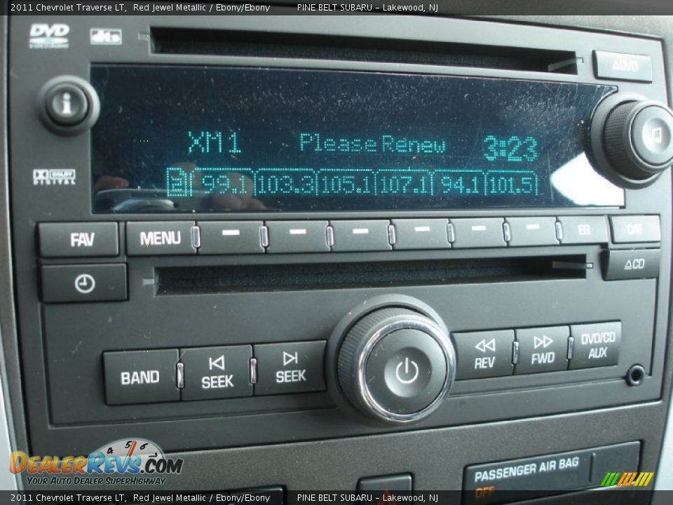 2011 Chevrolet Traverse LT Red Jewel Metallic / Ebony/Ebony Photo #18