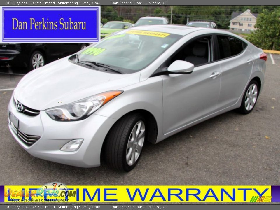 2012 Hyundai Elantra Limited Shimmering Silver / Gray Photo #1