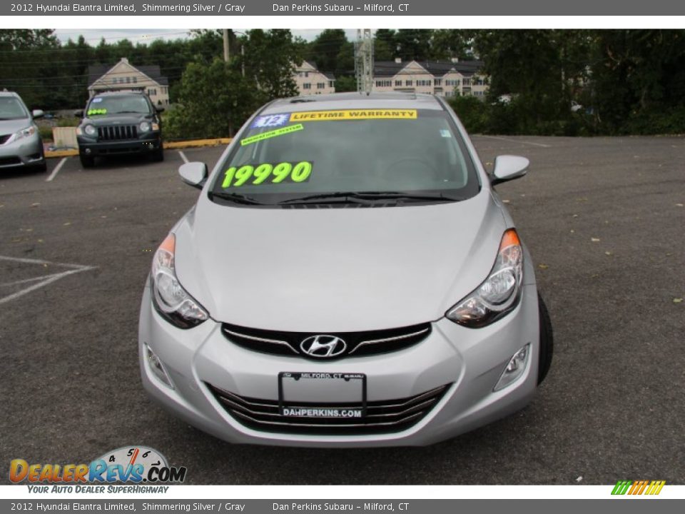 2012 Hyundai Elantra Limited Shimmering Silver / Gray Photo #2