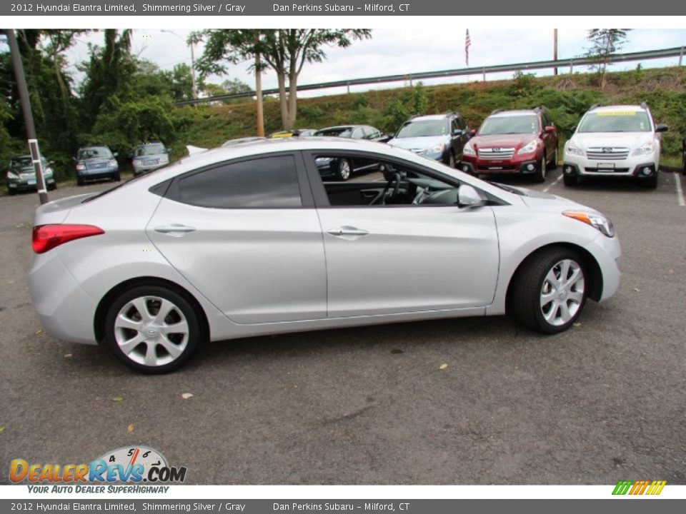 2012 Hyundai Elantra Limited Shimmering Silver / Gray Photo #4