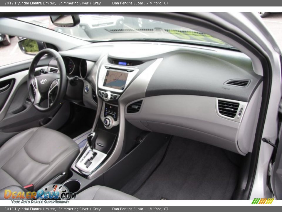 2012 Hyundai Elantra Limited Shimmering Silver / Gray Photo #9