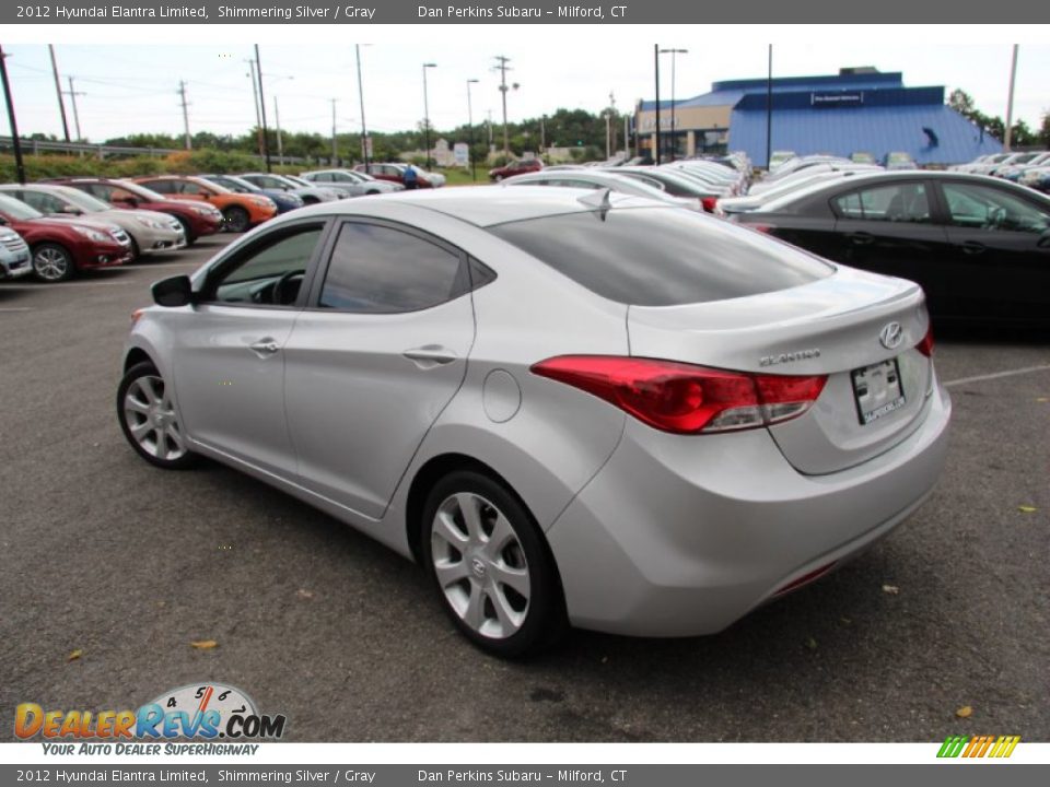 2012 Hyundai Elantra Limited Shimmering Silver / Gray Photo #10