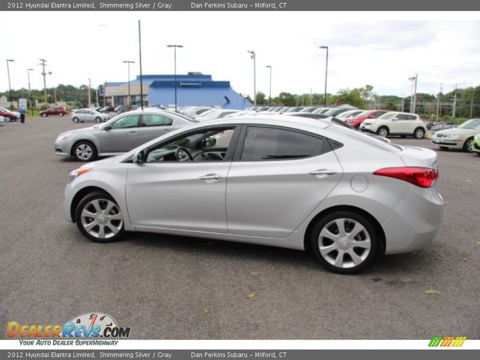 2012 Hyundai Elantra Limited Shimmering Silver / Gray Photo #11