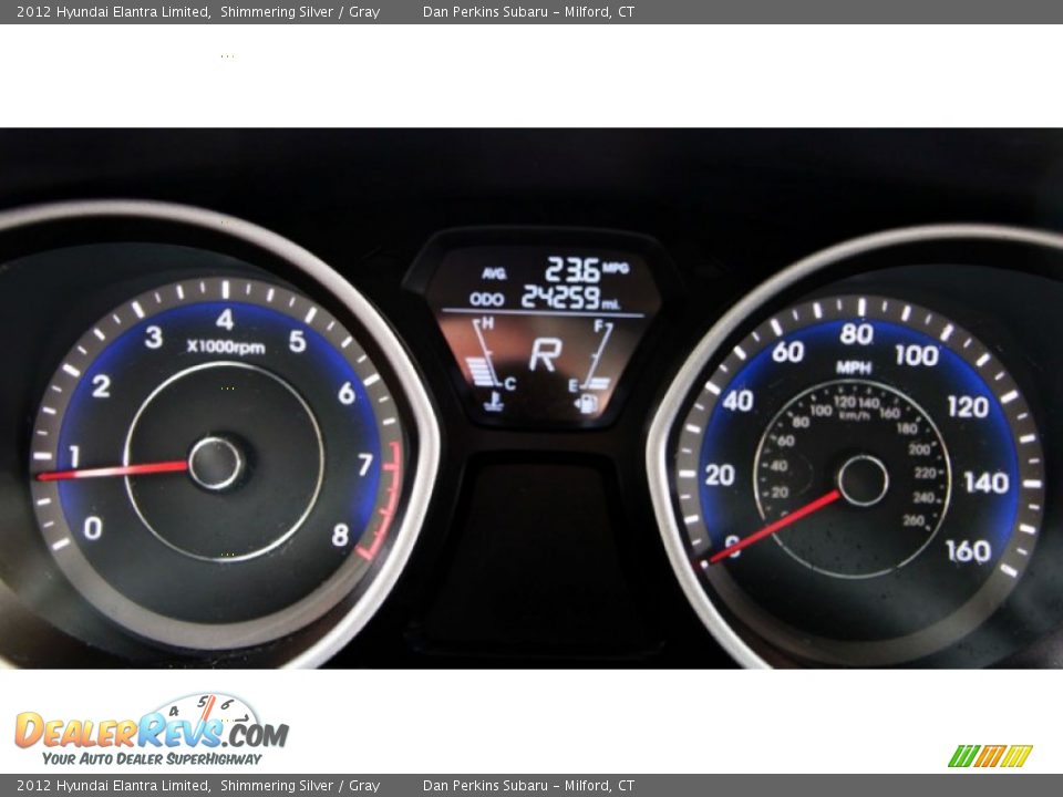 2012 Hyundai Elantra Limited Shimmering Silver / Gray Photo #12
