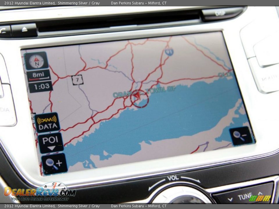 2012 Hyundai Elantra Limited Shimmering Silver / Gray Photo #14