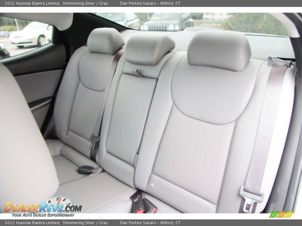 2012 Hyundai Elantra Limited Shimmering Silver / Gray Photo #16